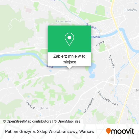 Mapa Pabian Grażyna. Sklep Wielobranżowy