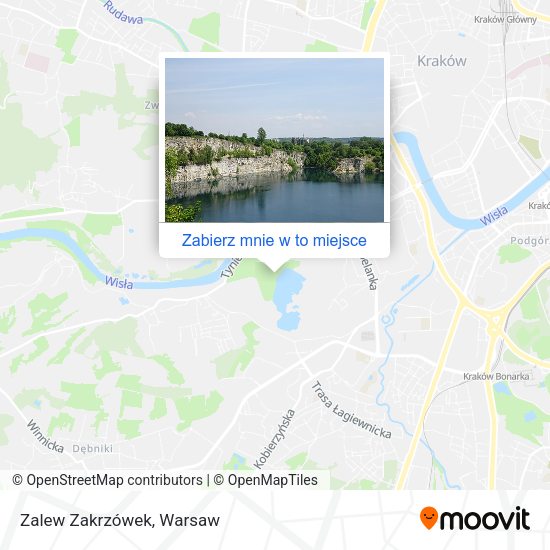 Mapa Zalew Zakrzówek