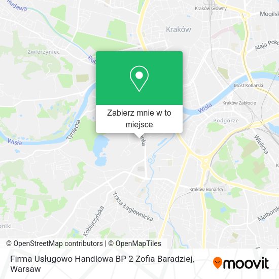 Mapa Firma Usługowo Handlowa BP 2 Zofia Baradziej