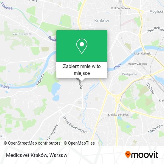 Mapa Medicavet Kraków