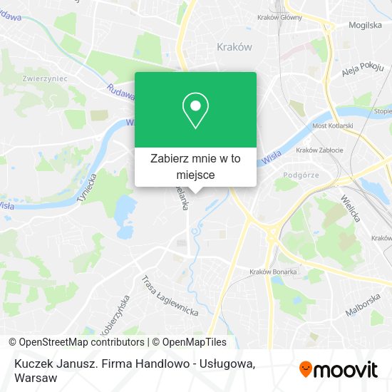 Mapa Kuczek Janusz. Firma Handlowo - Usługowa