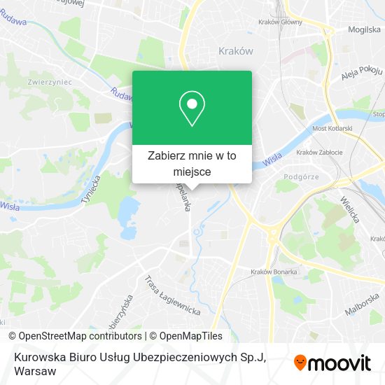 Mapa Kurowska Biuro Usług Ubezpieczeniowych Sp.J