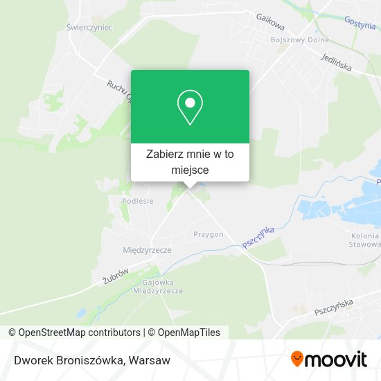 Mapa Dworek Broniszówka