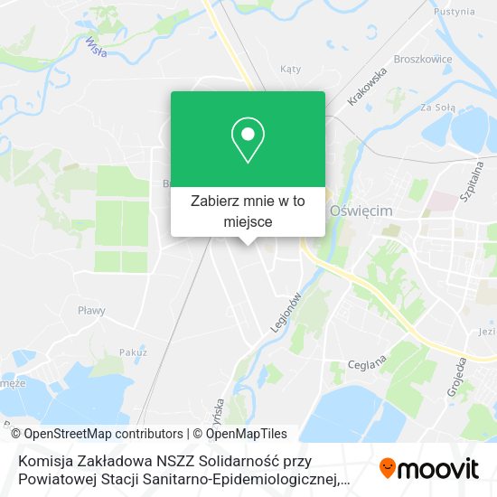 Mapa Komisja Zakładowa NSZZ Solidarność przy Powiatowej Stacji Sanitarno-Epidemiologicznej