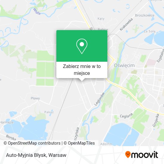 Mapa Auto-Myjnia Błysk