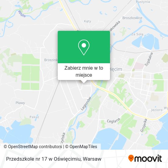 Mapa Przedszkole nr 17 w Oświęcimiu