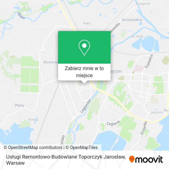 Mapa Usługi Remontowo-Budowlane Toporczyk Jarosław