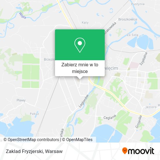 Mapa Zaklad Fryzjerski