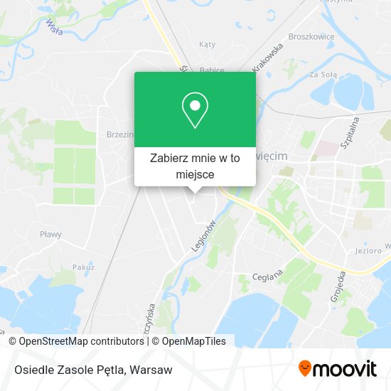 Mapa Osiedle Zasole Pętla