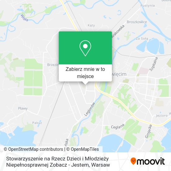 Mapa Stowarzyszenie na Rzecz Dzieci i Młodzieży Niepełnosprawnej Zobacz - Jestem