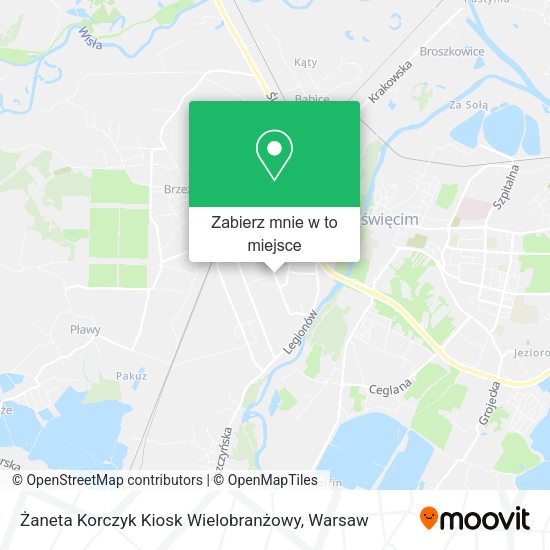 Mapa Żaneta Korczyk Kiosk Wielobranżowy