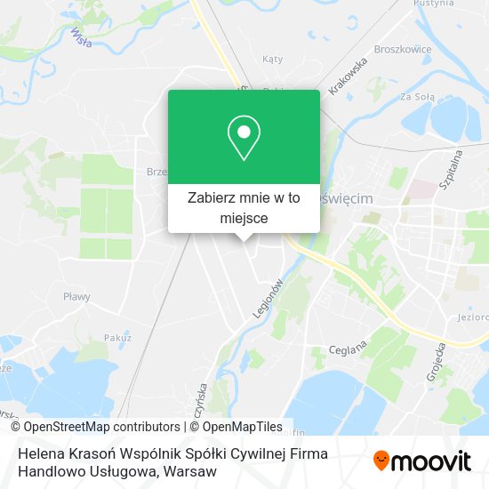 Mapa Helena Krasoń Wspólnik Spółki Cywilnej Firma Handlowo Usługowa