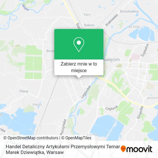 Mapa Handel Detaliczny Artykułami Przemysłowymi Temar Marek Dziewiątka