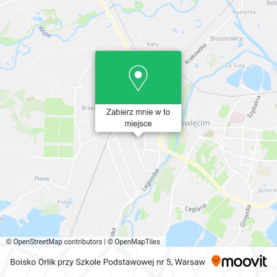 Mapa Boisko Orlik przy Szkole Podstawowej nr 5