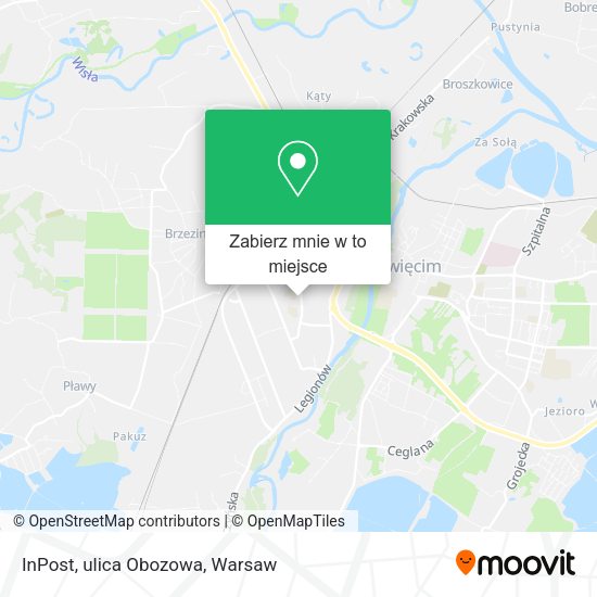 Mapa InPost, ulica Obozowa