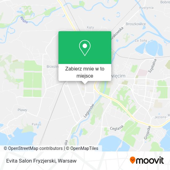 Mapa Evita Salon Fryzjerski