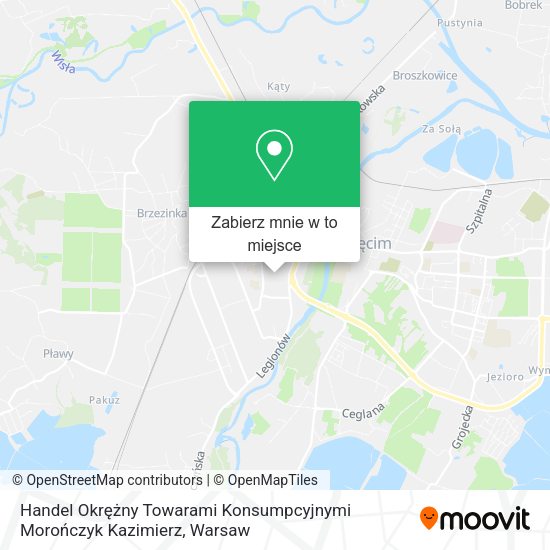 Mapa Handel Okrężny Towarami Konsumpcyjnymi Morończyk Kazimierz