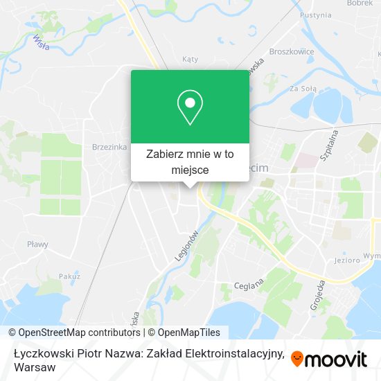 Mapa Łyczkowski Piotr Nazwa: Zakład Elektroinstalacyjny