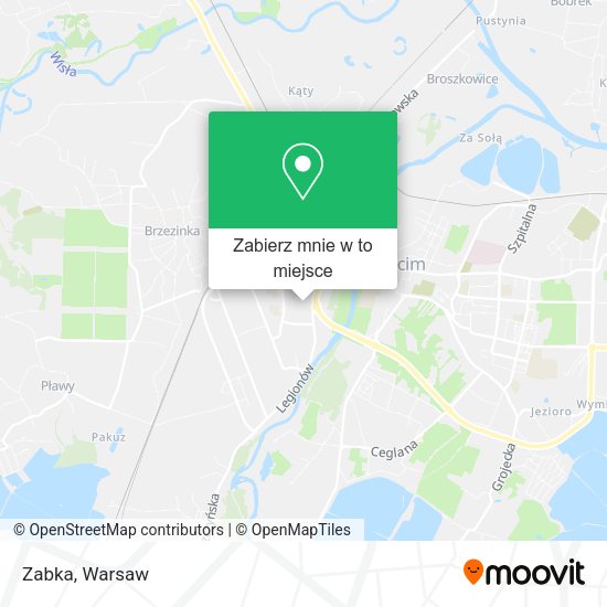 Mapa Zabka