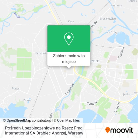 Mapa Pośredn Ubezpieczeniowe na Rzecz Fmg International SA Drabiec Andrzej