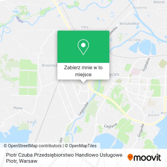 Mapa Piotr Czuba Przedsiębiorstwo Handlowo Usługowe Piotr