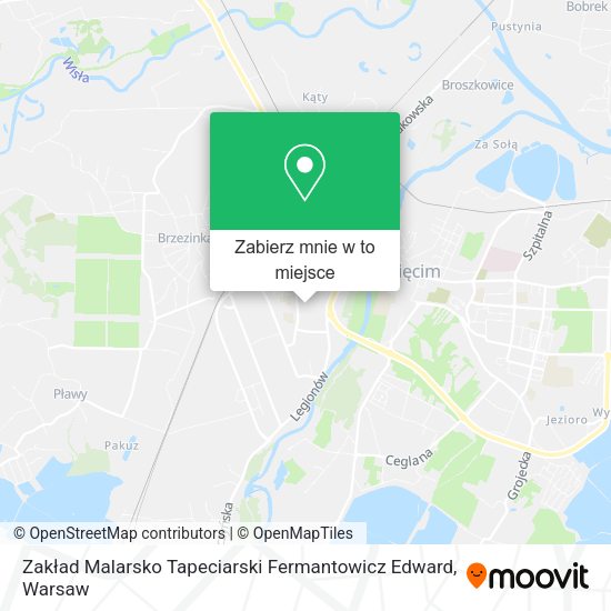 Mapa Zakład Malarsko Tapeciarski Fermantowicz Edward