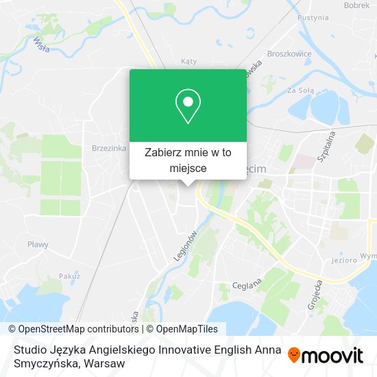 Mapa Studio Języka Angielskiego Innovative English Anna Smyczyńska