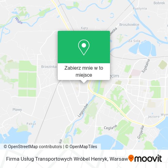 Mapa Firma Usług Transportowych Wróbel Henryk