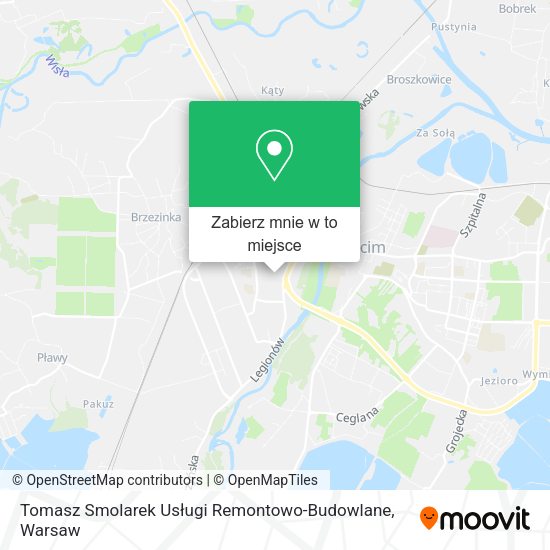 Mapa Tomasz Smolarek Usługi Remontowo-Budowlane