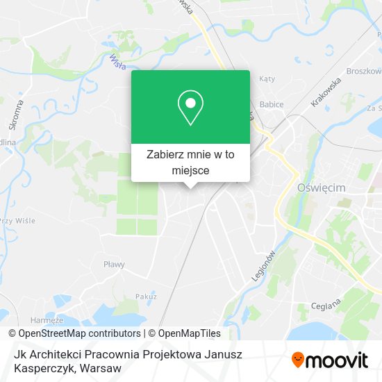 Mapa Jk Architekci Pracownia Projektowa Janusz Kasperczyk