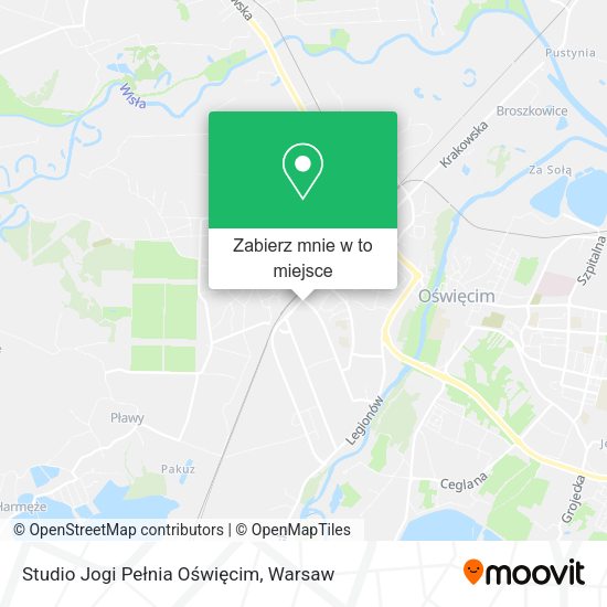 Mapa Studio Jogi Pełnia Oświęcim