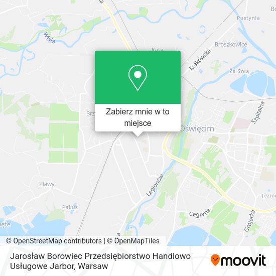 Mapa Jarosław Borowiec Przedsiębiorstwo Handlowo Usługowe Jarbor