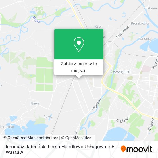 Mapa Ireneusz Jabłoński Firma Handlowo Usługowa Ir El