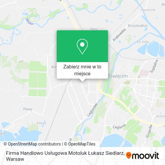 Mapa Firma Handlowo Usługowa Motoluk Łukasz Siedlarz