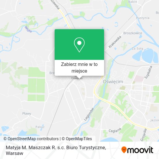 Mapa Matyja M. Maszczak R. s.c. Biuro Turystyczne