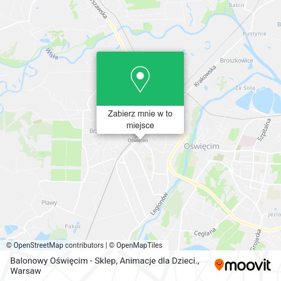 Mapa Balonowy Oświęcim - Sklep, Animacje dla Dzieci.