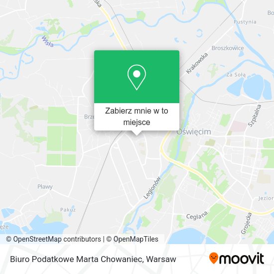Mapa Biuro Podatkowe Marta Chowaniec