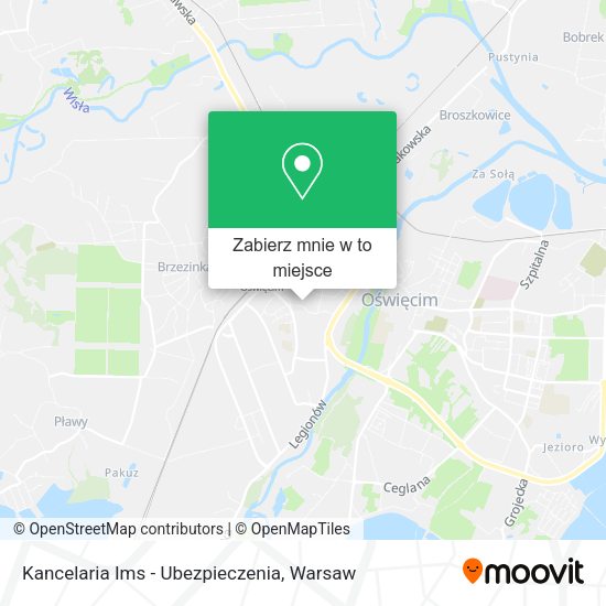 Mapa Kancelaria Ims - Ubezpieczenia