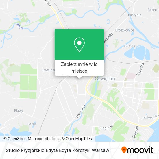 Mapa Studio Fryzjerskie Edyta Edyta Korczyk