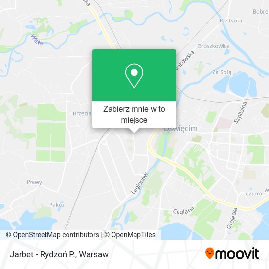 Mapa Jarbet - Rydzoń P.