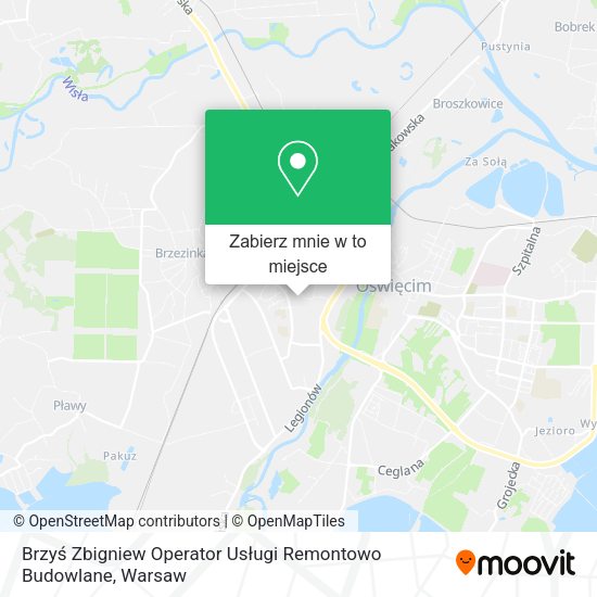 Mapa Brzyś Zbigniew Operator Usługi Remontowo Budowlane