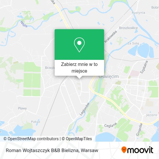 Mapa Roman Wojtaszczyk B&B Bielizna