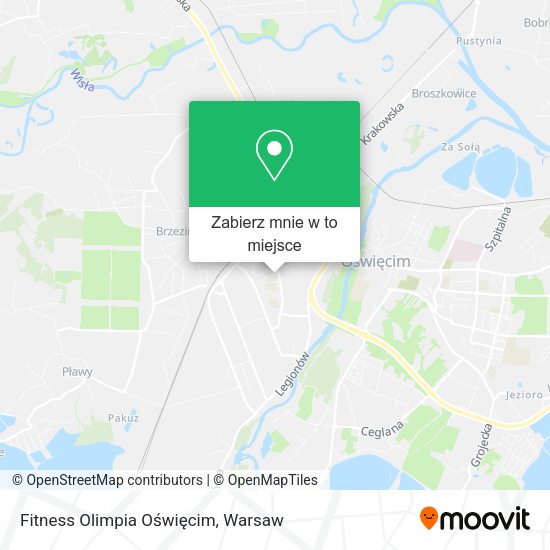 Mapa Fitness Olimpia Oświęcim