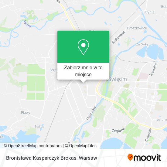 Mapa Bronisława Kasperczyk Brokas