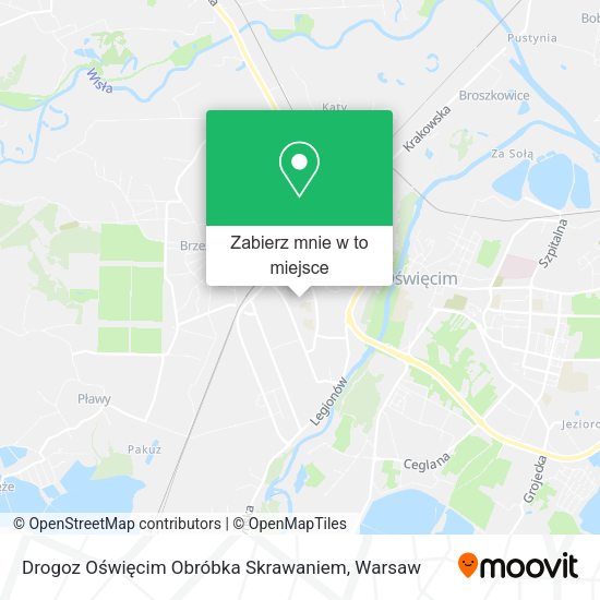 Mapa Drogoz Oświęcim Obróbka Skrawaniem