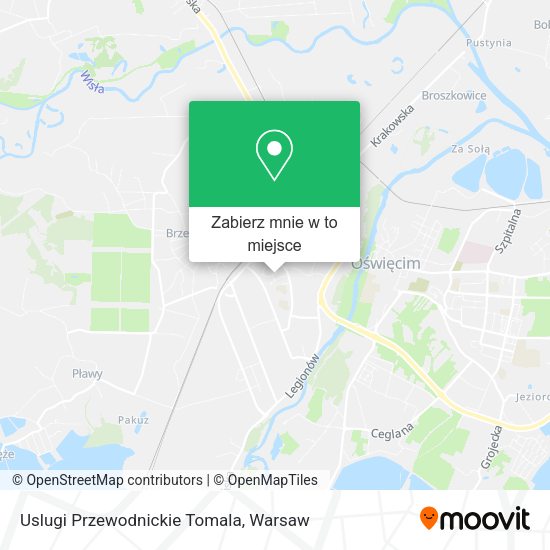 Mapa Uslugi Przewodnickie Tomala