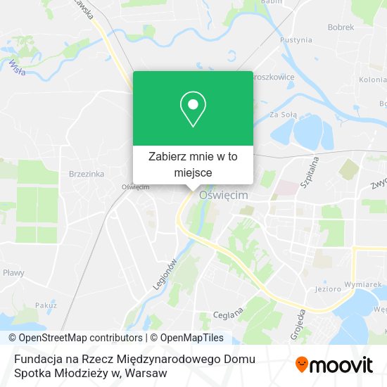 Mapa Fundacja na Rzecz Międzynarodowego Domu Spotka Młodzieży w