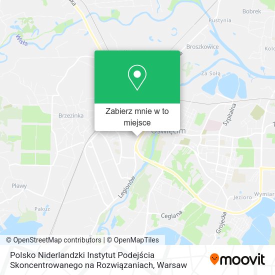 Mapa Polsko Niderlandzki Instytut Podejścia Skoncentrowanego na Rozwiązaniach