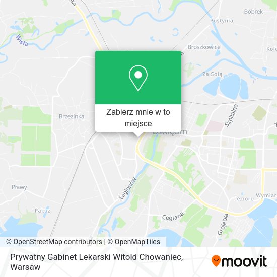 Mapa Prywatny Gabinet Lekarski Witold Chowaniec