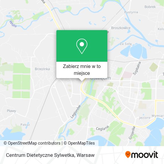 Mapa Centrum Dietetyczne Sylwetka